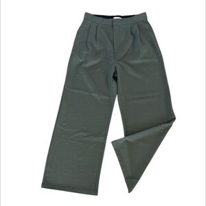 All:Row wide leg pants in green size medium